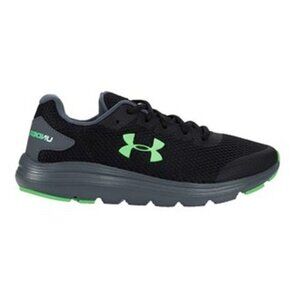 Under Armour UA Running shoes GS Surge 2 Black‎ Green Youth Size 5 Womens…